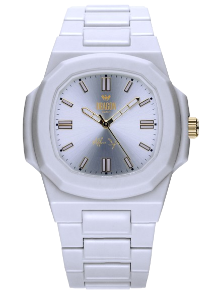 Dragon-watch-bianco-argento